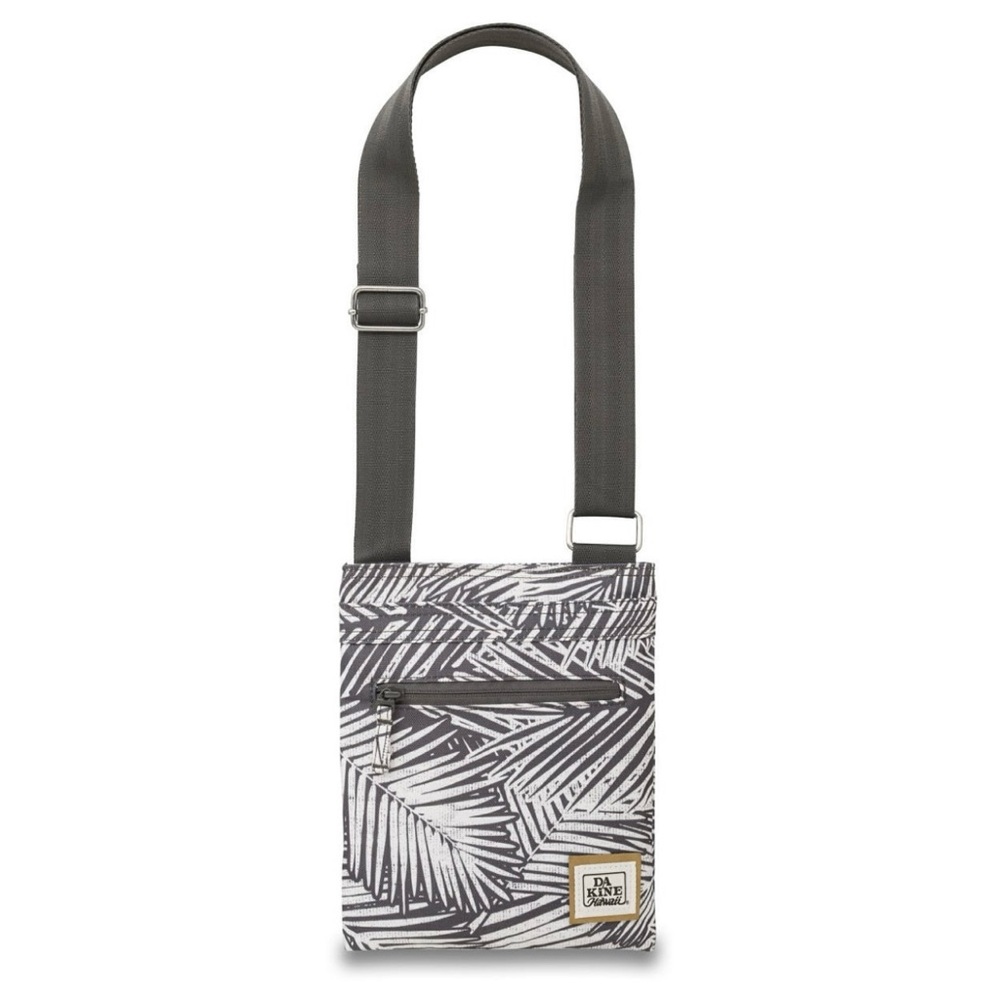 Dakine Black and White Leaf Print Crossbody Bag